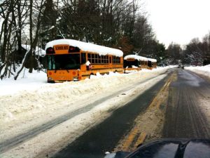 buses snow